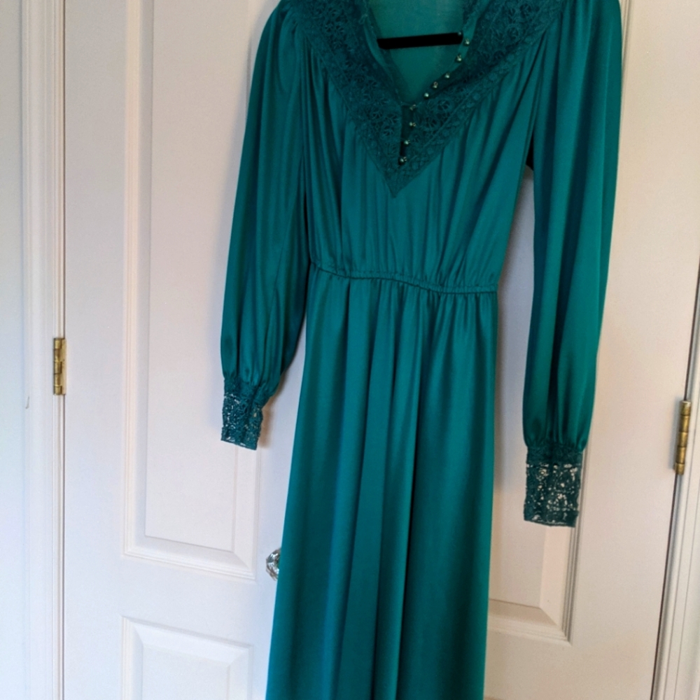 Vintage Teal Dress